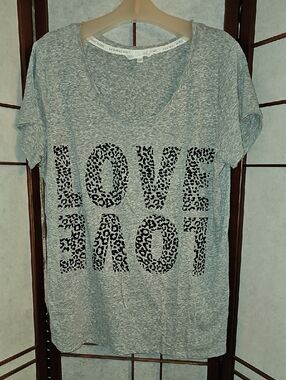 Victoria's Secret Gray Heather Short Sleeve Tee